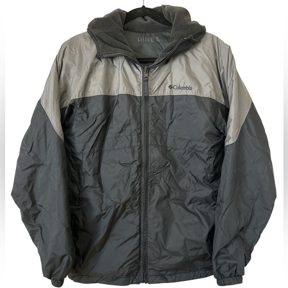 Columbia Gray and Black Jacket Reversible size L
